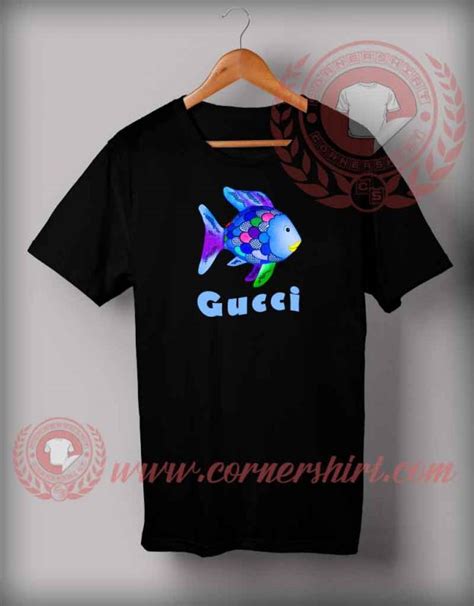 gucci shirt green stripe|rainbow fish gucci shirt.